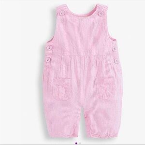 Jojo Maman Bebe Pink Striped Romper